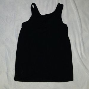 Black tank with open back